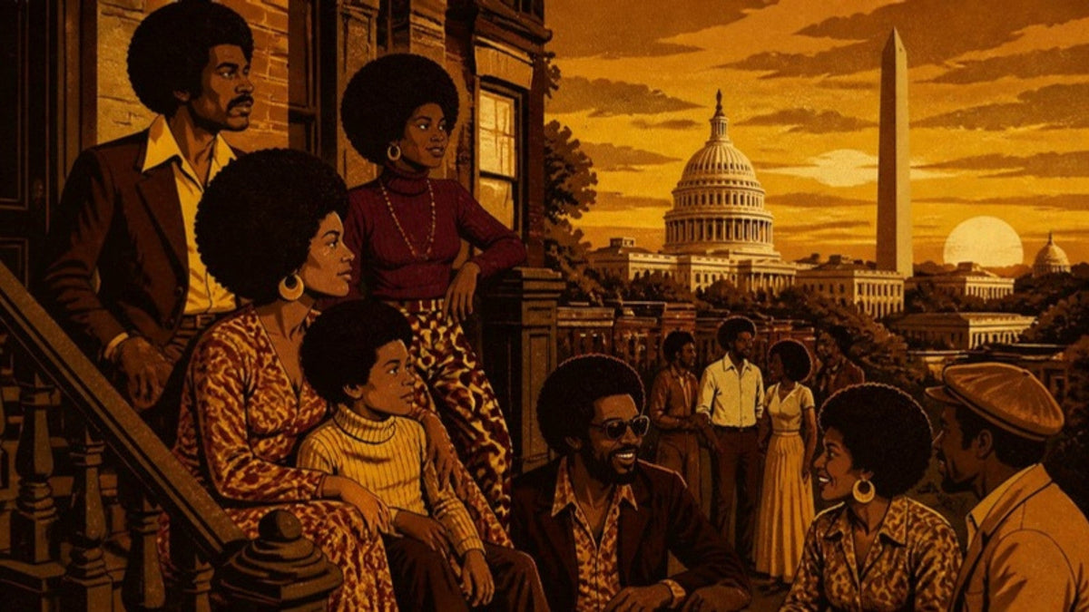 Illustration of DC in the 1970s Chocolate City era