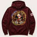 Chocolate City Love Go-Go Hoodie, Burgundy, Original Brown and Gold logo
