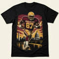 Chocolate City football player tee in black