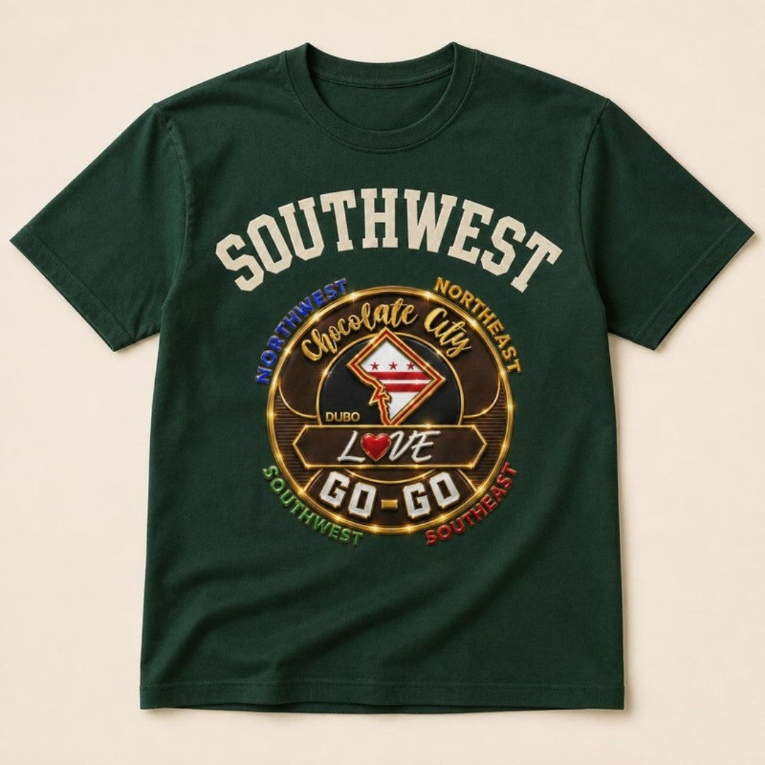 Southwest Quadrant tee in forest green