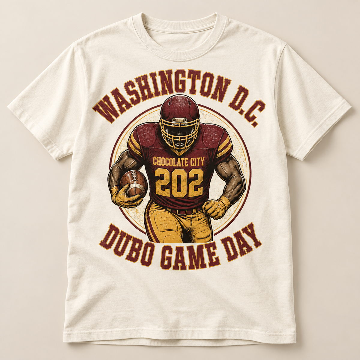 Washington DC Game Day Tee — artwork shown on the product
